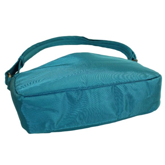 Travelon RFID Antitheft Multi Pocket Aquamarine Organizer Cross Body Bag - Picture 4 of 6